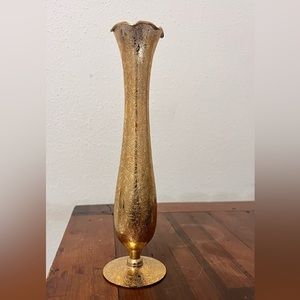 Vintage Weeping Gold Vase